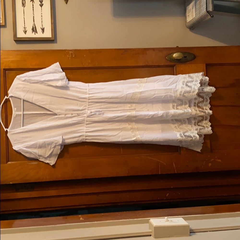 Romantic Lace Trim Dress